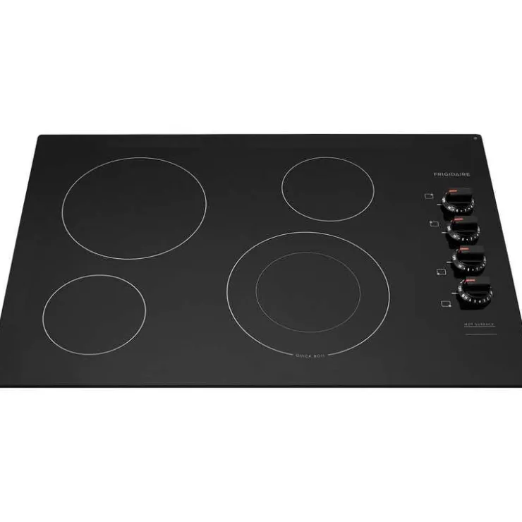 Frigidaire Cooktop Glass-Ceramic 30" Electric - FFEC3025UB Black Hot