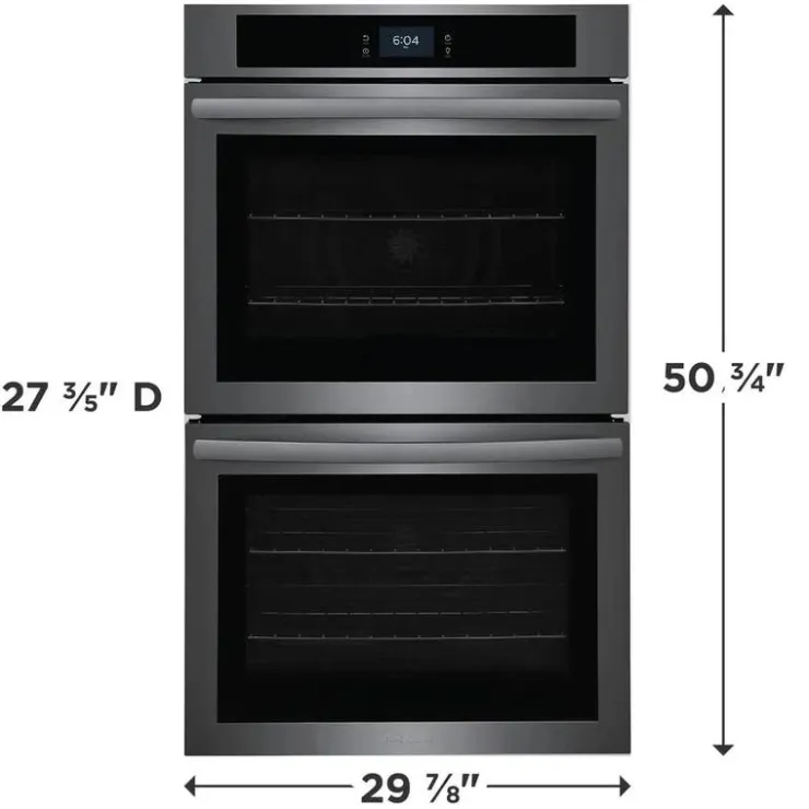 Frigidaire Double Built-in Wall Oven 30" Electric - FCWD3027AD Black Stainless Best