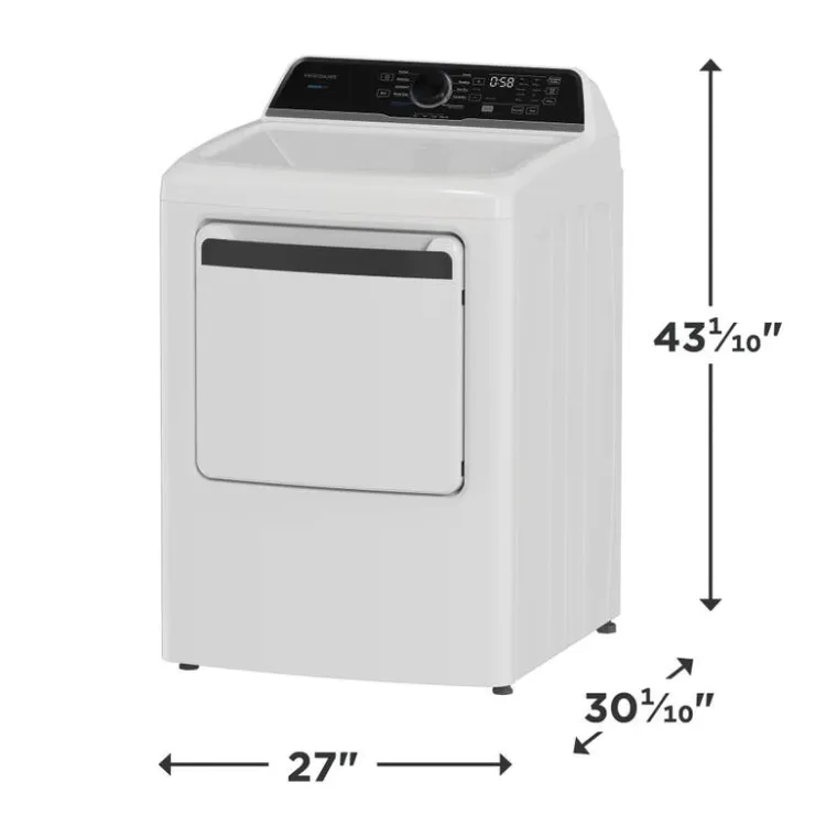 Frigidaire Dryer Front-Load 27" - FLVE752CBW White Outlet