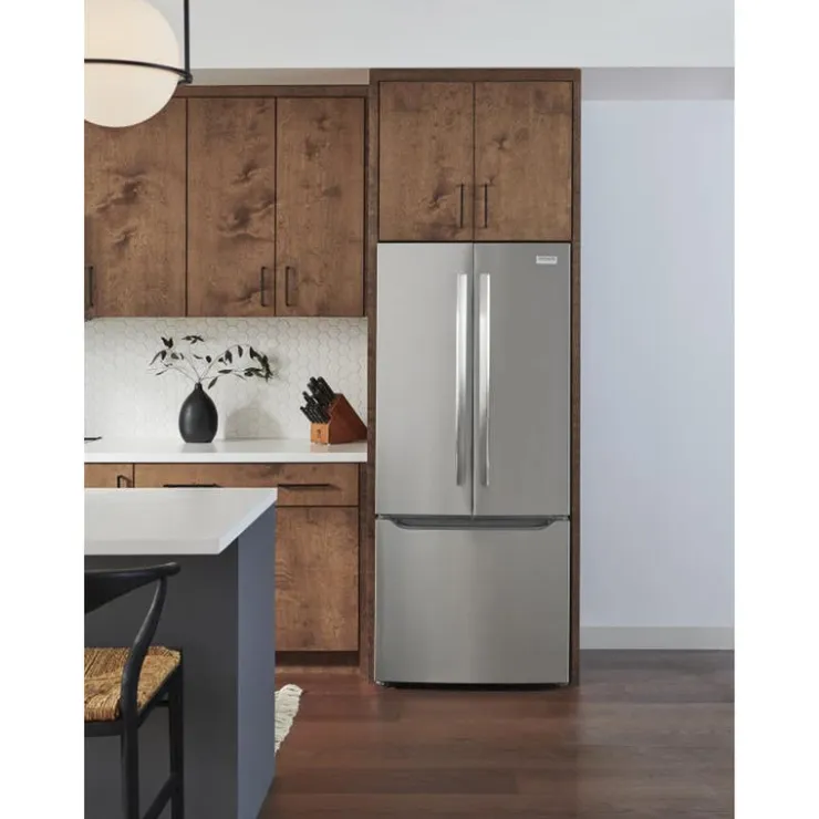 Frigidaire Gallery 28,8 Cu ft 30 In Refrigerator Bottom Freezer, French door - GRFN2023AF Stainless Outlet