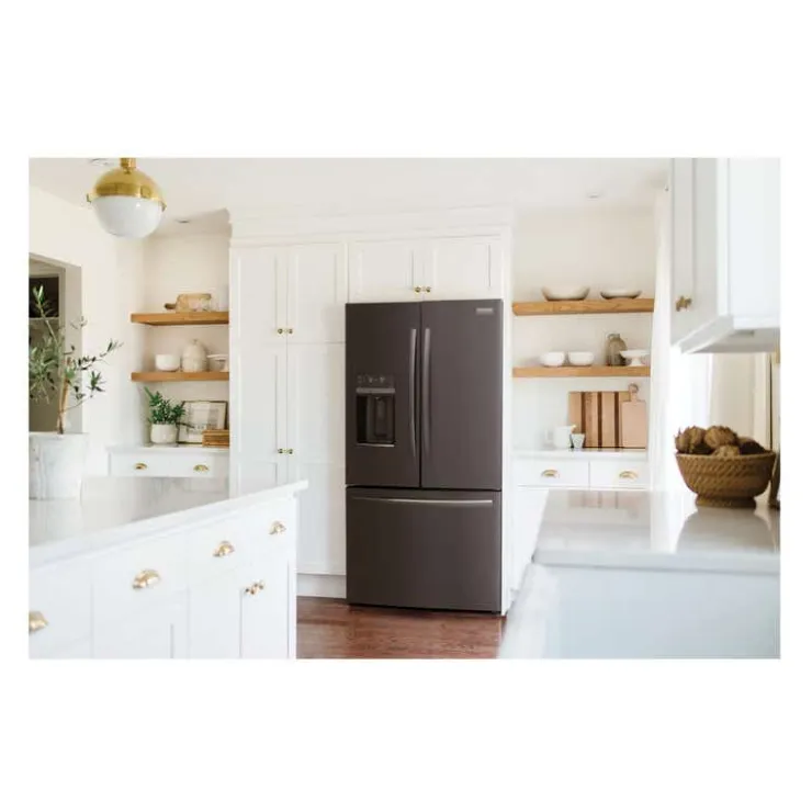 Frigidaire Gallery 36 In 22,6 Cu Ft Refrigerator Bottom Freezer, French door - GRFC2353AD Black Stainless Sale