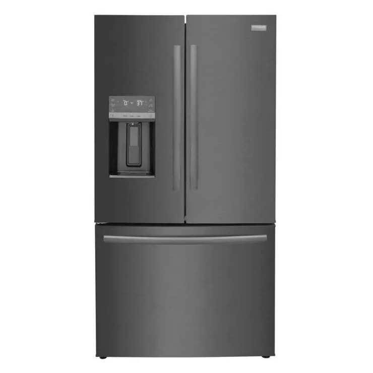 Frigidaire Gallery 36 In 22,6 Cu Ft Refrigerator Bottom Freezer, French door - GRFC2353AD Black Stainless Sale