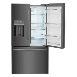 Frigidaire Gallery 36 In 22,6 Cu Ft Refrigerator Bottom Freezer, French door - GRFC2353AD Black Stainless Sale