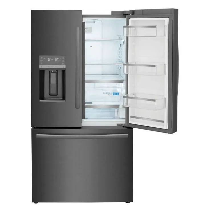 Frigidaire Gallery 36 In 22,6 Cu Ft Refrigerator Bottom Freezer, French door - GRFC2353AD Black Stainless Sale