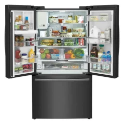 Frigidaire Gallery 36 In 22,6 Cu Ft Refrigerator Bottom Freezer, French door - GRFC2353AD Black Stainless Sale