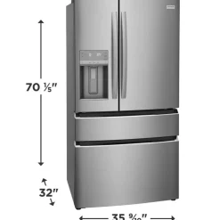 Frigidaire Gallery 36 In 21,5 Cu Ft Refrigerator Bottom Freezer, French door - GRMC2273CF Stainless Best