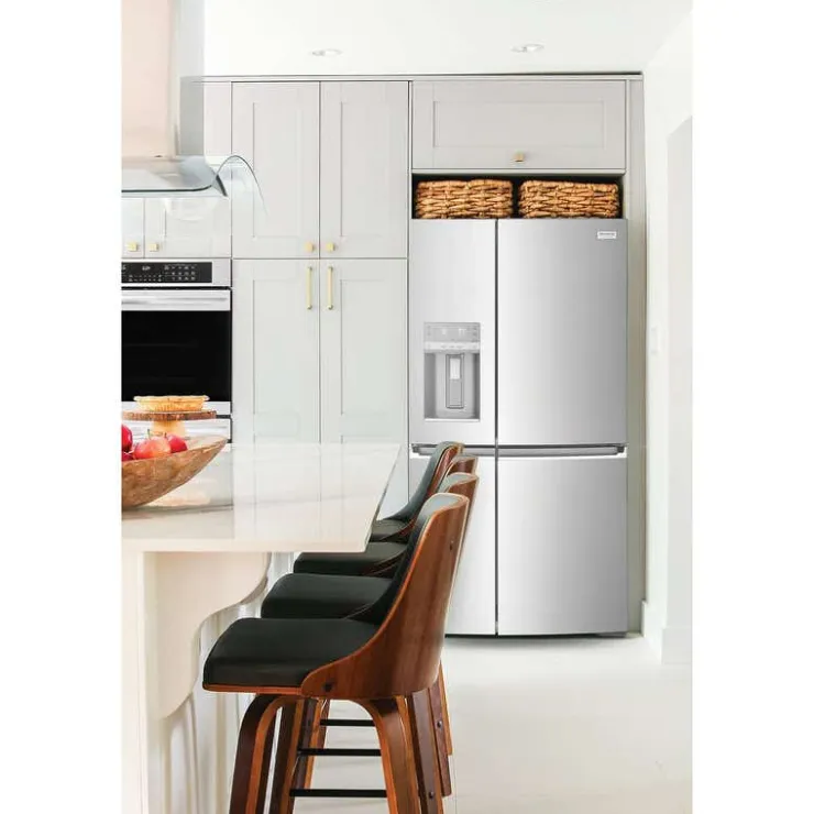 Frigidaire Gallery 36 In 22,1 Cu Ft Refrigerator Bottom Freezer, French door - GRQC2255BF Stainless Online