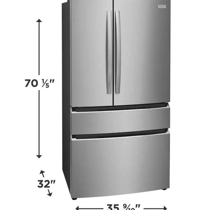 Frigidaire Gallery 36 In 22,1 Cu Ft Refrigerator Bottom Freezer, French door - GRMG2272CF Stainless Best