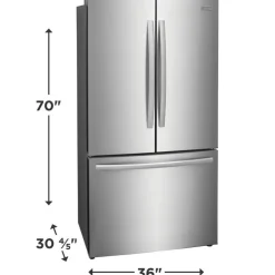 Frigidaire Gallery 36 In 23,3 Cu Ft Refrigerator Bottom Freezer, French door - GRFG2353AF Stainless Best