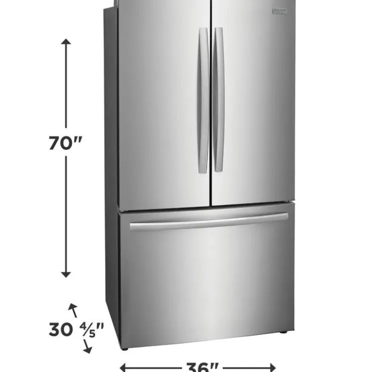 Frigidaire Gallery 36 In 23,3 Cu Ft Refrigerator Bottom Freezer, French door - GRFG2353AF Stainless Best