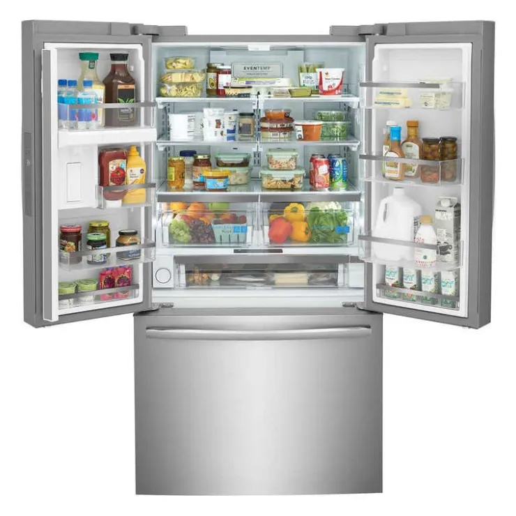 Frigidaire Gallery 36 In 28,8 Cu Ft Refrigerator Bottom Freezer, French door - GRFN2853AF Stainless Online