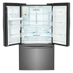 Frigidaire Gallery 36 In 27,8 Cu Ft Refrigerator Bottom Freezer, French door - GRFS2853AD Black Stainless New