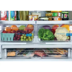 Frigidaire Gallery 36 In 27,8 Cu Ft Refrigerator Bottom Freezer, French door - GRFS2853AD Black Stainless New