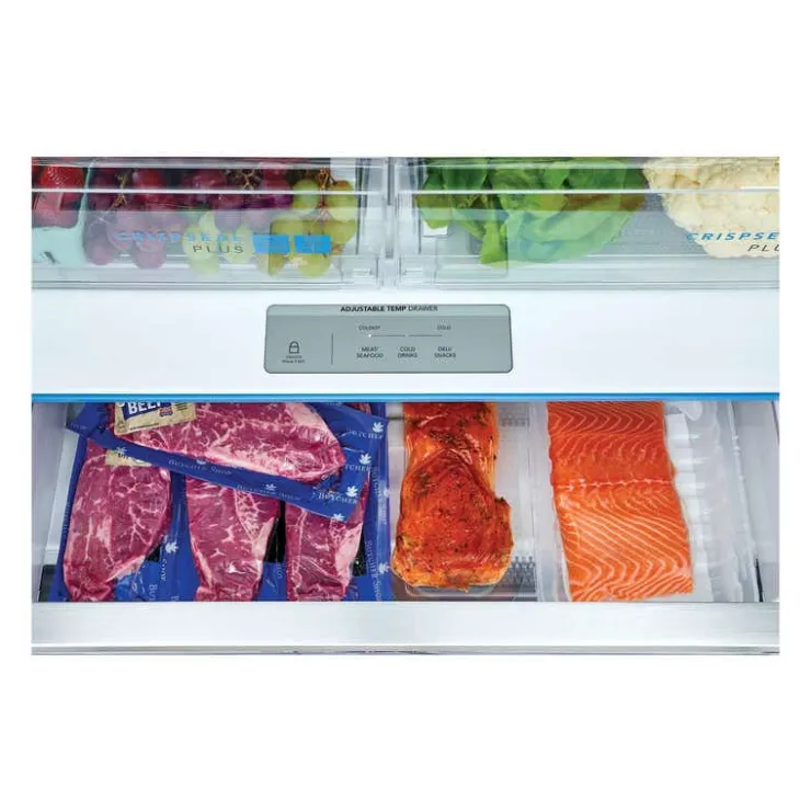 Frigidaire Gallery 36 In 27,8 Cu Ft Refrigerator Bottom Freezer, French door - GRFS2853AD Black Stainless New