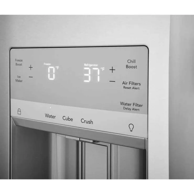 Frigidaire Gallery 36 In 26,3 Cu Ft Refrigerator Bottom Freezer, French door - GRMS2773AF Stainless New