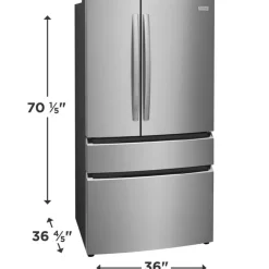 Frigidaire Gallery 36 In 27,2 Cu Ft Refrigerator - GRMN2872AF Stainless Best