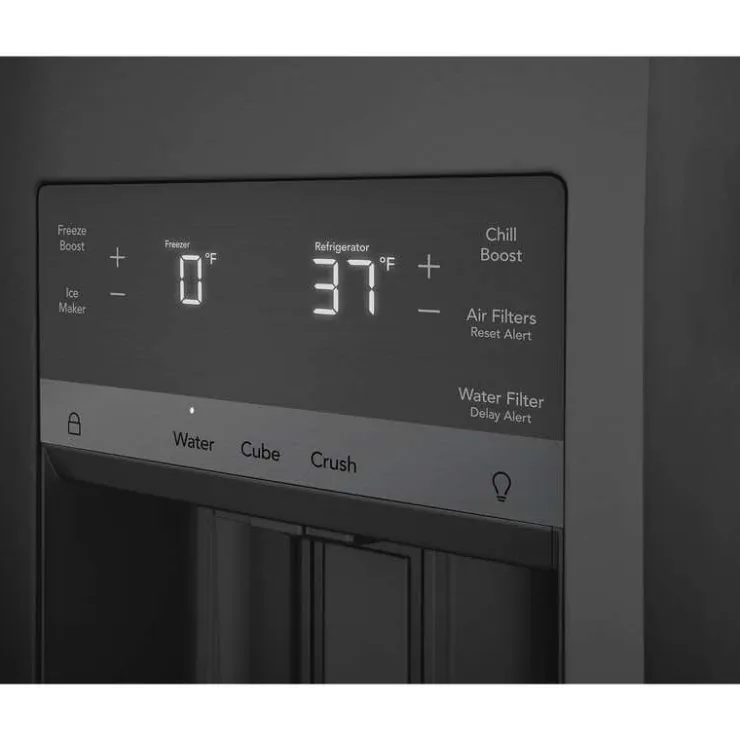 Frigidaire Gallery 36 In 21,5 Cu Ft Refrigerator Bottom Freezer, French door - GRMC2273CD Black Stainless Online