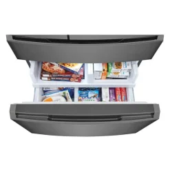 Frigidaire Gallery 36 In 21,5 Cu Ft Refrigerator Bottom Freezer, French door - GRMC2273CD Black Stainless Online