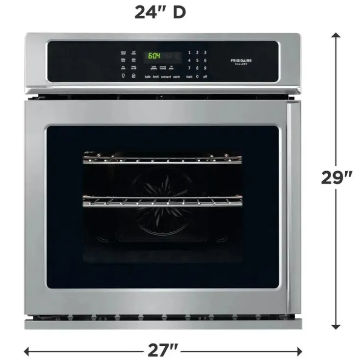 Frigidaire Gallery 27 in wall oven 27" Electric - FGEW276SPF Stainless Hot