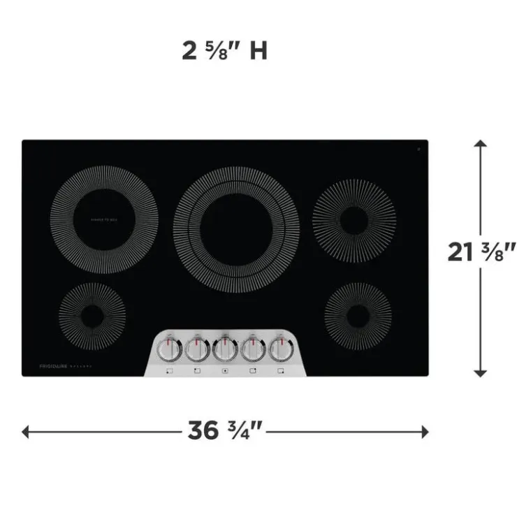 Frigidaire Gallery Cooktop Glass-Ceramic 36" Electric - GCCE3670AS Stainless Outlet