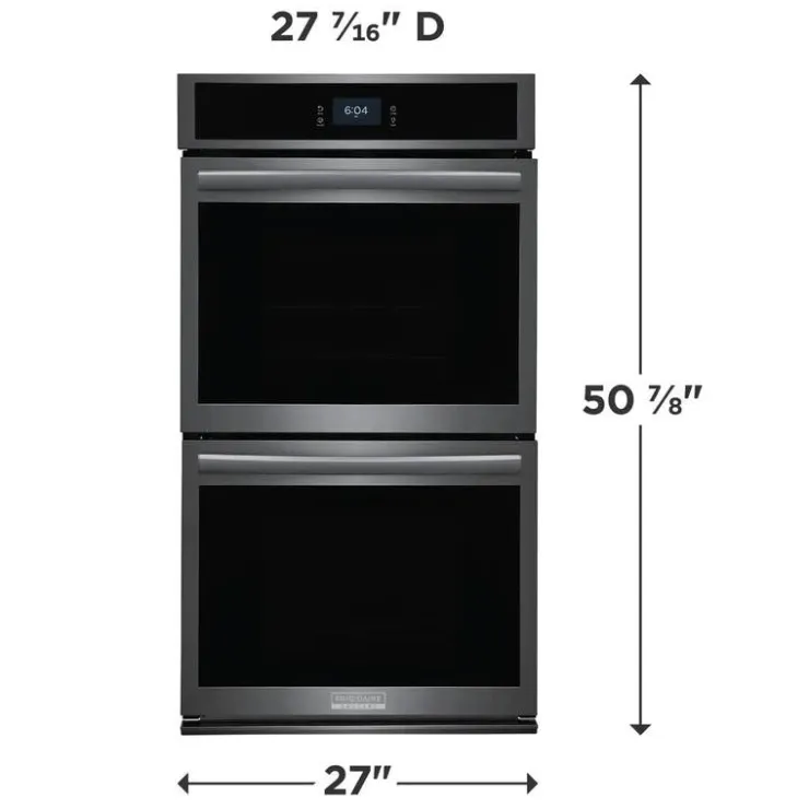 Frigidaire Gallery Double Built-in Wall Oven 27" Electric - GCWD2767AD Black Stainless New