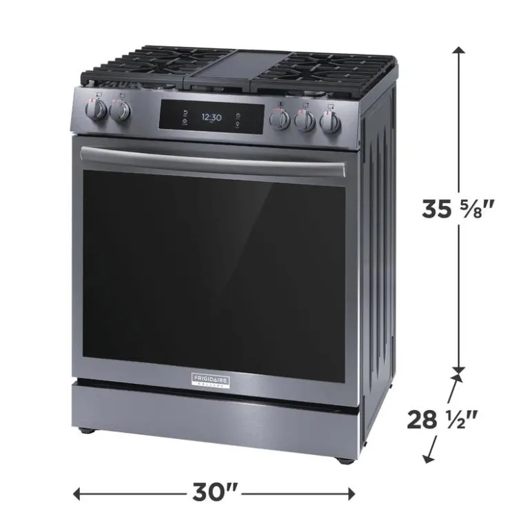 Frigidaire Gallery Range 30" Electric Glass-Ceramic - GCFG3060BD Black Stainless Online