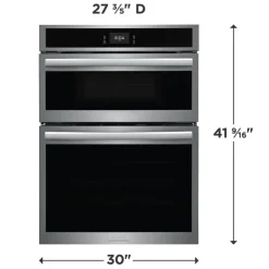 Frigidaire Gallery Wall Oven and Microwave Combination 30" Electric - GCWM3067AF Stainless Discount