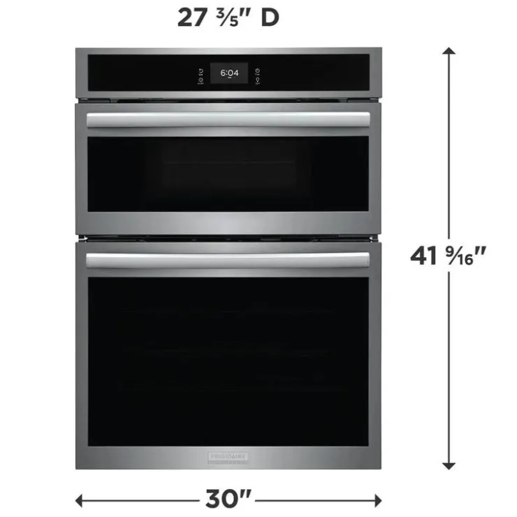Frigidaire Gallery Wall Oven and Microwave Combination 30" Electric - GCWM3067AF Stainless Discount