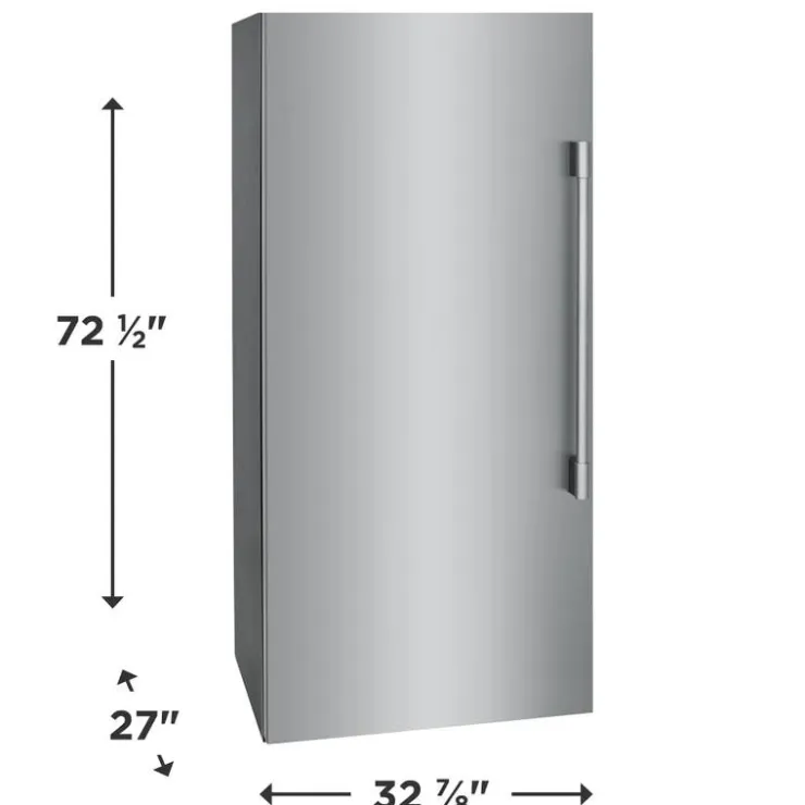 Frigidaire Professional 19 Cu Ft 33 In Freezer , Vertical, 33" - FPFU19F8WF Stainless New