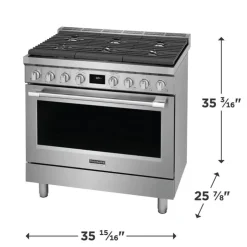 Frigidaire Professional Range 36" Dual Energy Gas - PCFD3670AF Stainless Best