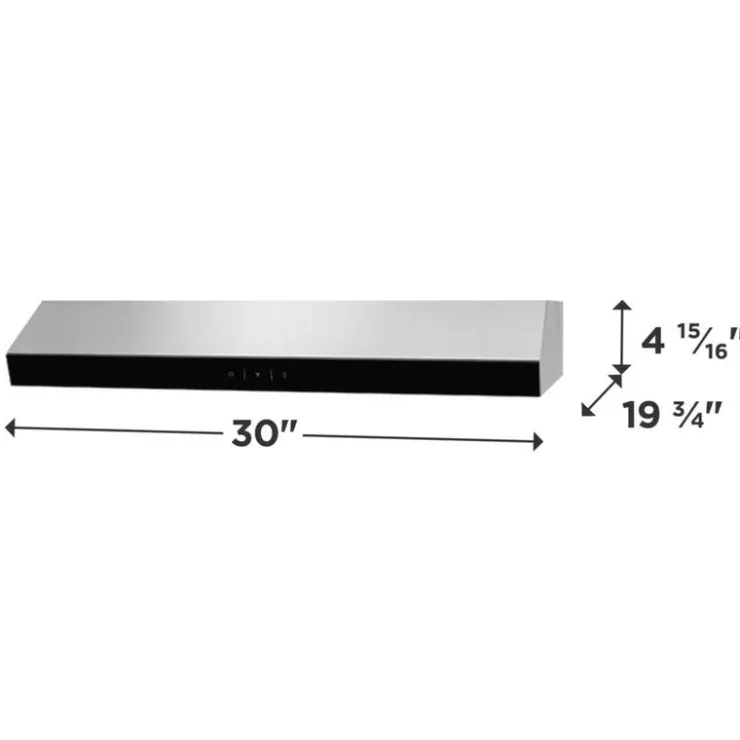 Frigidaire Range Hood Standard 30" , 330 CFM - FCVW3062AS Stainless Discount