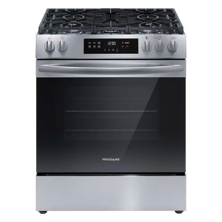 Frigidaire Range 30" Electric Gas - FCFG3062AS Stainless Hot