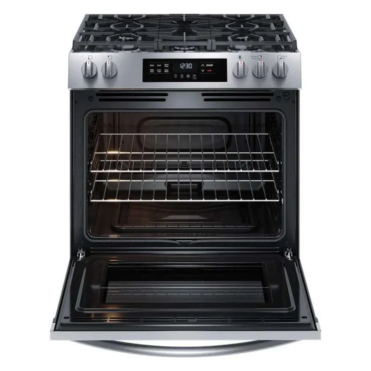 Frigidaire Range 30" Electric Gas - FCFG3062AS Stainless Hot