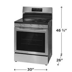 Frigidaire Gallery FRIGIDAIRE Range 30" Electric Glass-Ceramic - GCRE306CBF Stainless Clearance