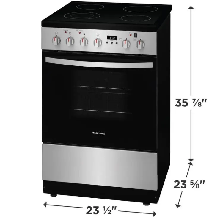 Frigidaire Range 24" Electric Glass-Ceramic - FCFE242CAS Stainless
