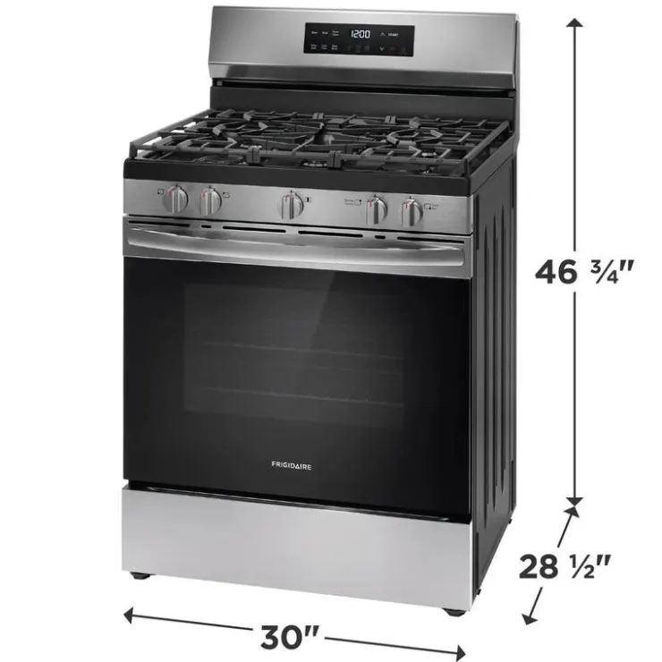 Frigidaire Range 30" Electric Gas - FCRG3062AS Stainless New