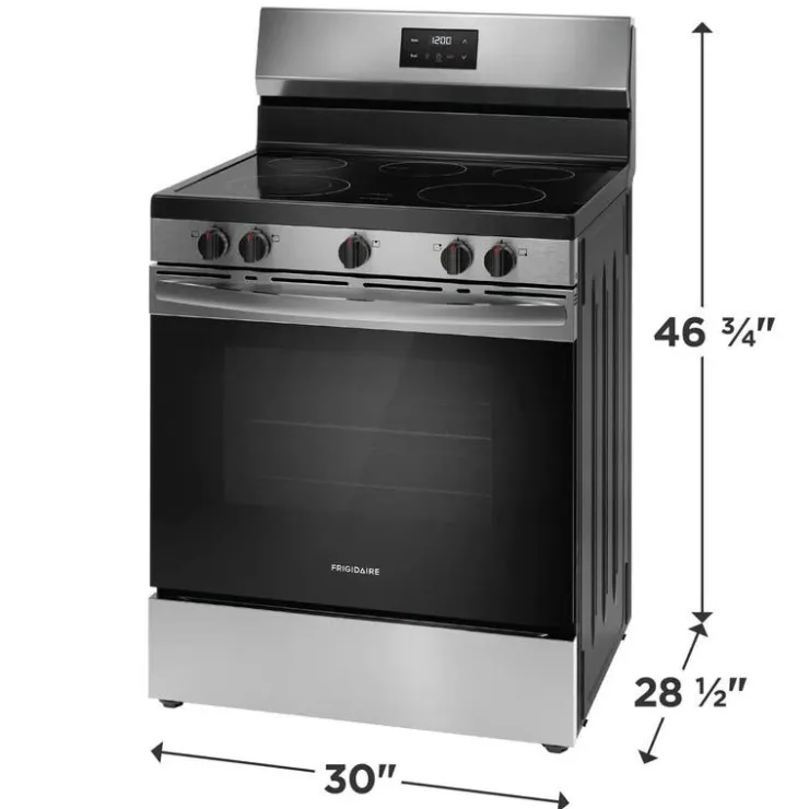 Frigidaire Range 30" Electric Glass-Ceramic - FCRE305CBS Stainless Outlet