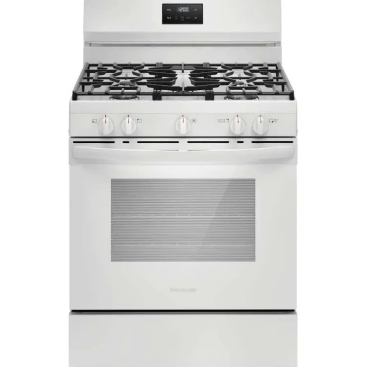 Frigidaire Range 30" Electric Gas - FCRG3052BW White Discount