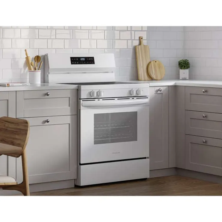 Frigidaire Range 30" Electric Glass-Ceramic - FCRE306CAW White Hot