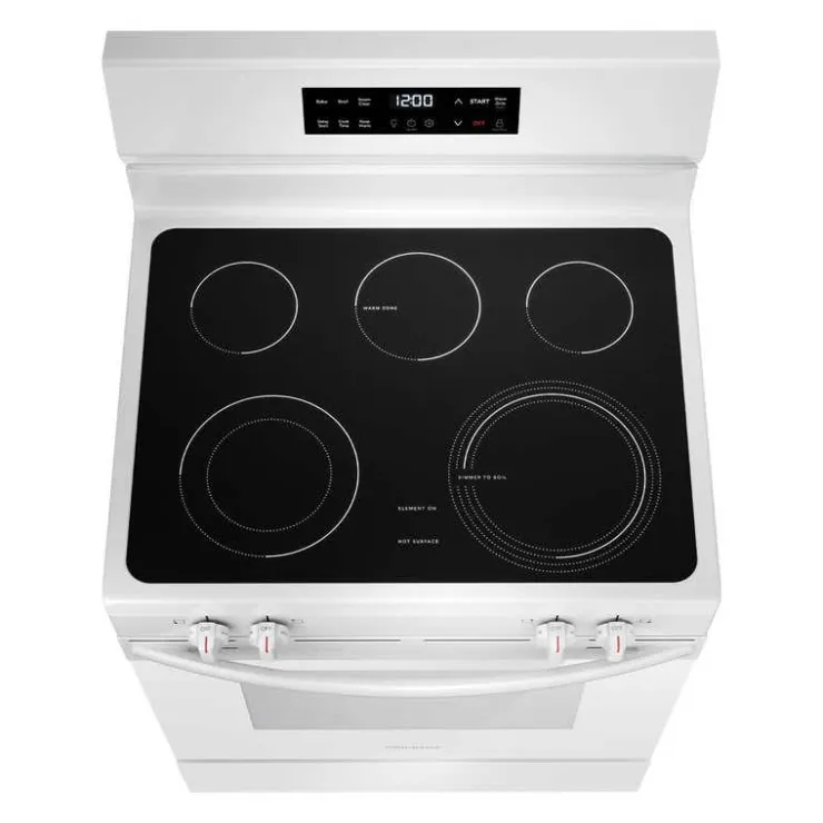 Frigidaire Range 30" Electric Glass-Ceramic - FCRE306CAW White Hot