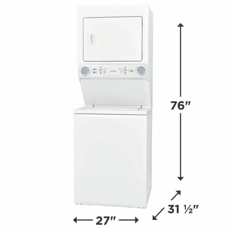 Frigidaire Washer/Dryer Laundry Center, , 27'', Top-Load, 850 - FLCE752CAW White Online