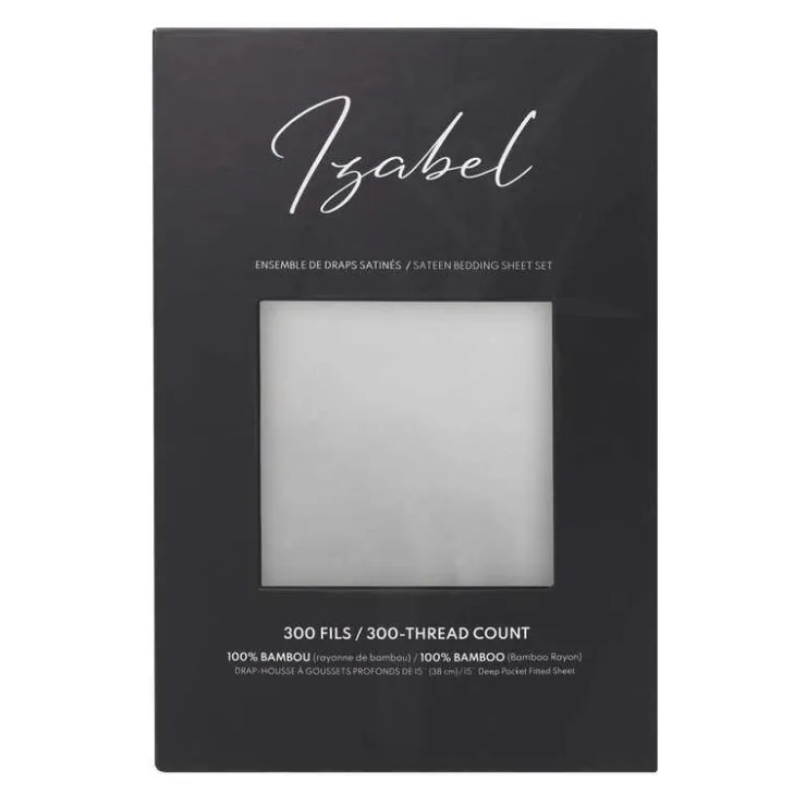 Full Bamboo Bed Sheet Set - Cement Grey Online