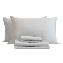 Full Bamboo Bed Sheet Set - Cement Grey Online