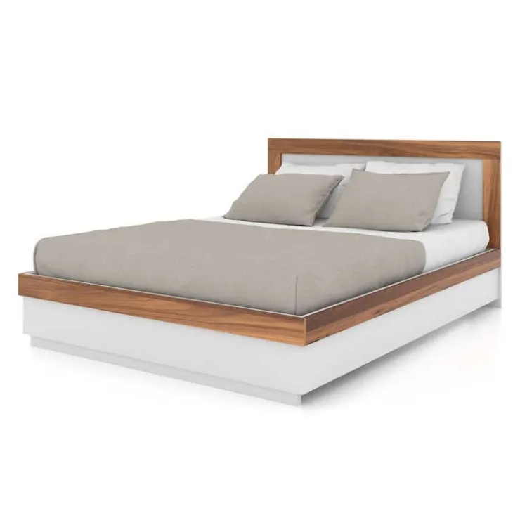 Full Bed (54'') WHITE/WALNUT Sale
