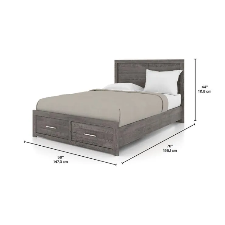 Full Bed 54'' - Grey COUNTRY GREY Outlet