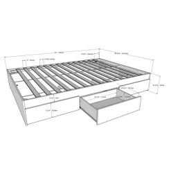 Nexera Full Bed Set with Storage (54