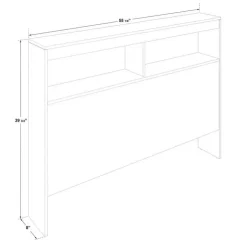 SUA-V Full Bed with 6-Drawer Storage Headboard and Nightstand (54