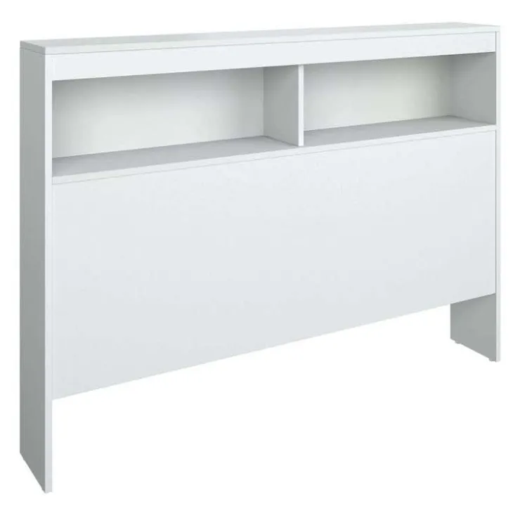 SUA-V Full Bed with 6-Drawer Storage Headboard and Nightstand (54") Blanc Discount