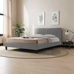 Full Bed with Headboard (54") - Grey Clearance