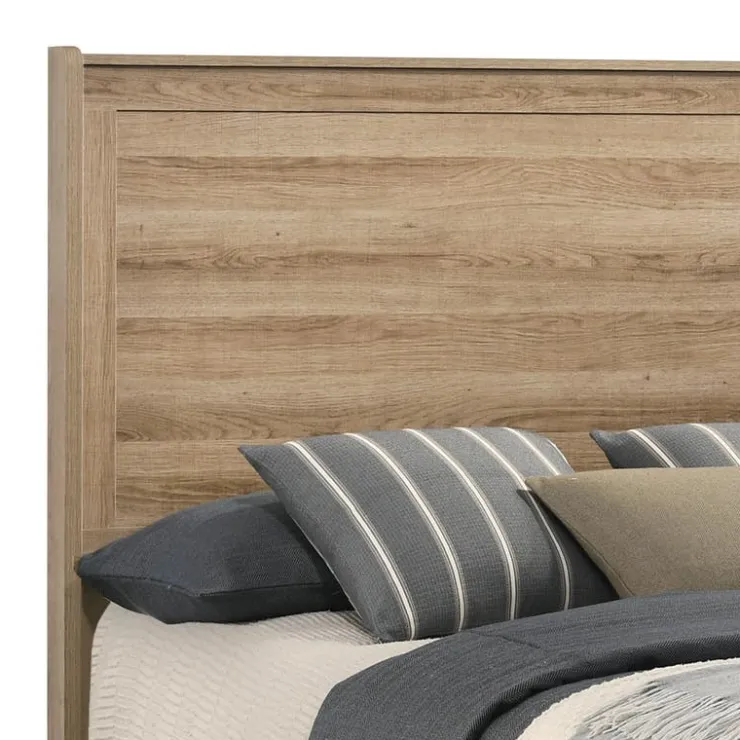 Full Bed with Headboard - 54" Light Brown Outlet